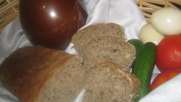 домашний хлеб с отрубями и семенами подсолнечника