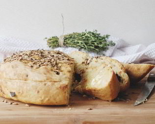 Домашний хлеб с ржаной мукой