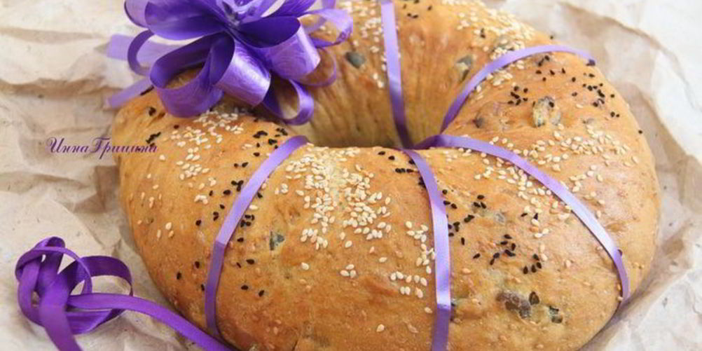 Рецепт хлеба тыквенное кольцо