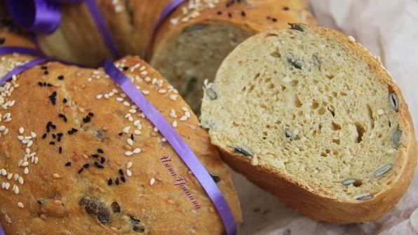 хлеб тыквенное кольцо