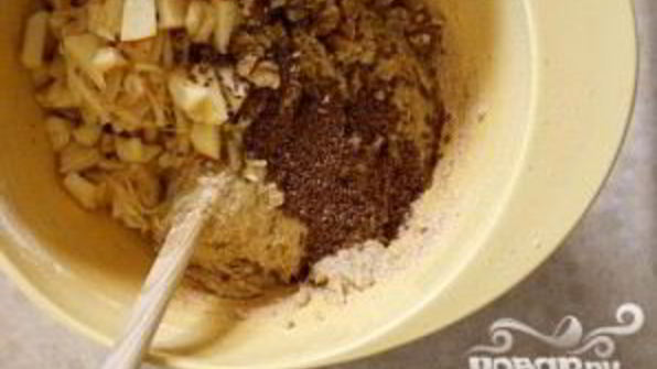 яблочный хлеб с орехами