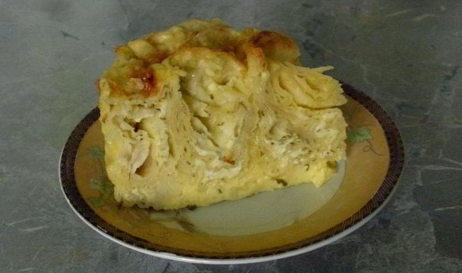 Банница по-болгарски из лаваша