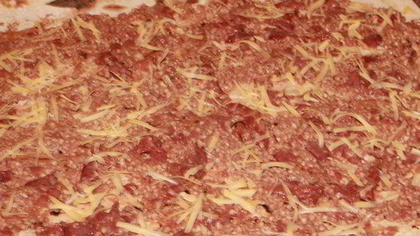 гречка с куриной печенью в лаваше