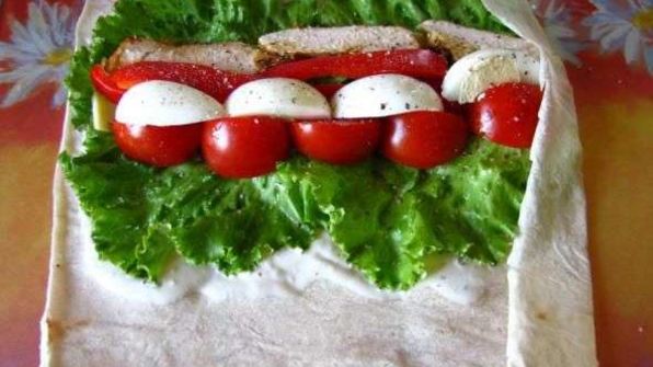 куриная грудка в лаваше