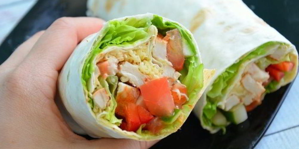 Рецепт курицы с овощами в лаваше