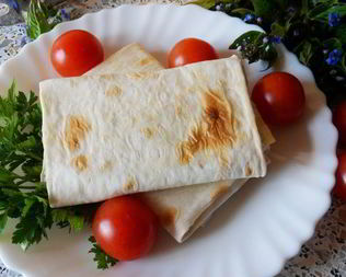 Кыстыбый в лаваше