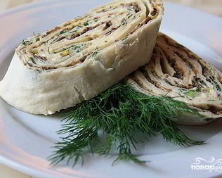 Лаваш с грибами