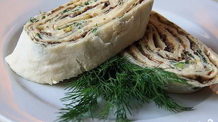 Лаваш с грибами