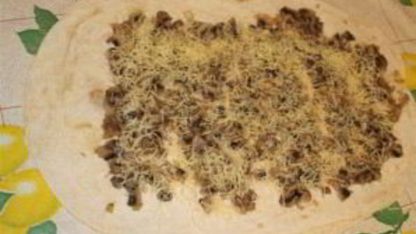 лаваш с грибами