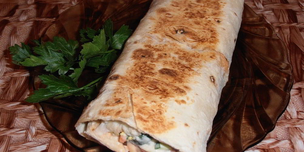 Рецепт лаваша с копченой курицей