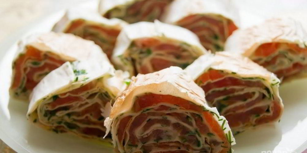 Рецепт лаваша с красной рыбой