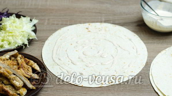 лаваш с курицей