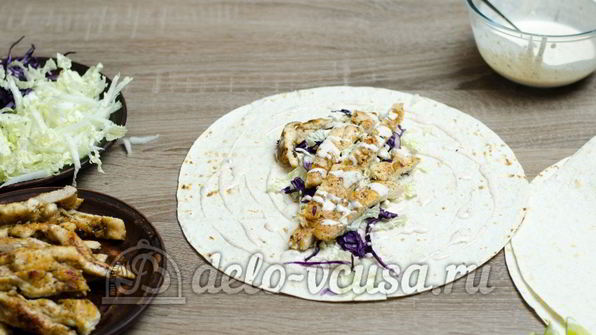 лаваш с курицей