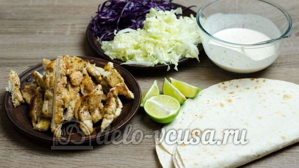 лаваш с курицей