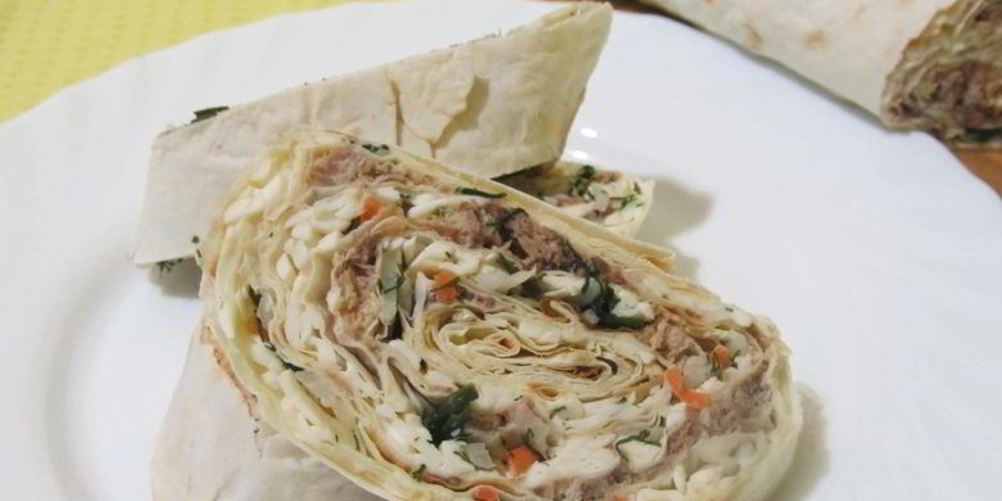 Рецепт лаваша с сардиной