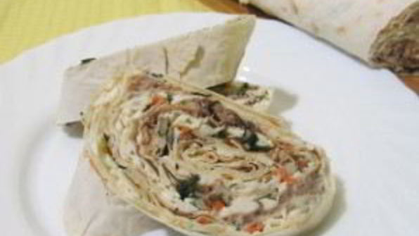 лаваш с сардиной