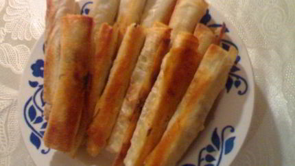 Лаваш с сыром и зеленью