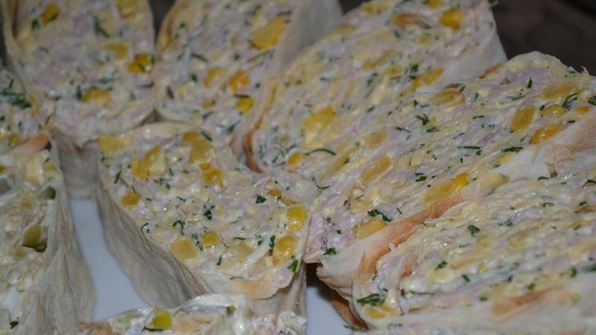 лаваш с ветчиной и сыром