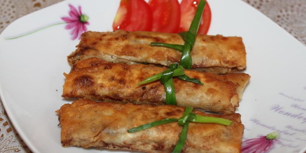 Рецепт лаваша с зеленым луком