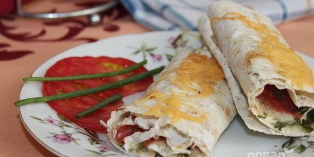 Рецепт лаваша, запеченного с сыром