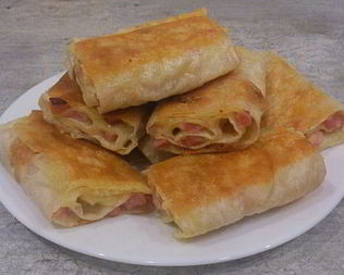 Рулетики из лаваша жареные