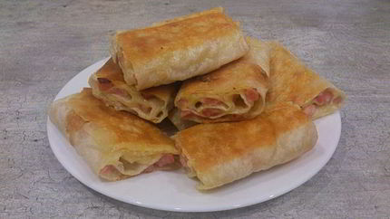 Рулетики из лаваша жареные