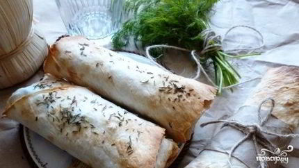 Сосиски в лаваше в духовке