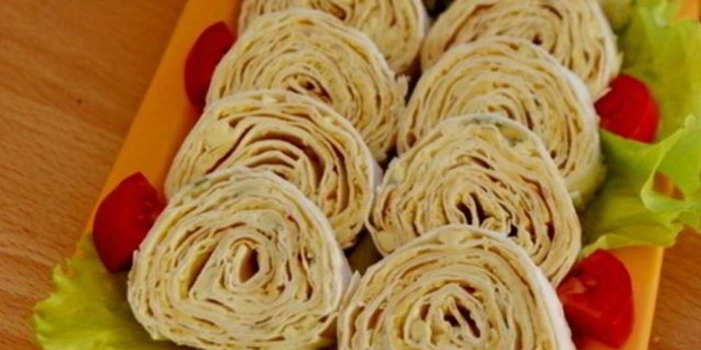Рецепт сырного рулета в лаваше