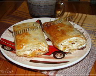 Вертуты из лаваша