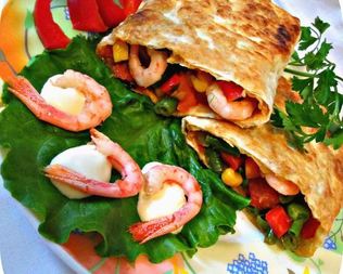 Закуска из лаваша Средиземноморский завтрак