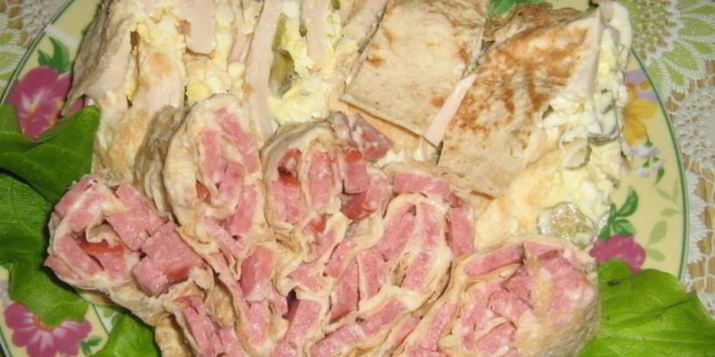 Рецепт закуски из лаваша