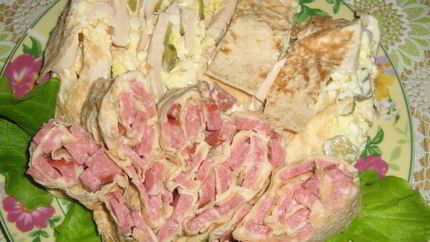 Закуска из лаваша