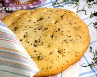 Фокачча на белом вине