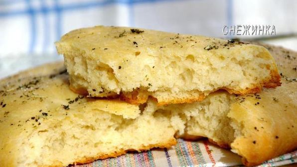 фокачча на белом вине