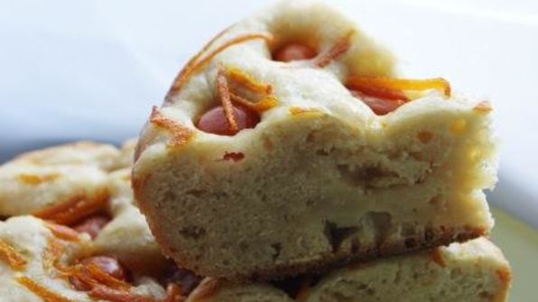 фокачча с помидорами черри и цедрой апельсина в мультиварке