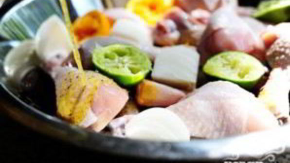 куриные ножки в цитрусовом маринаде не лепешках