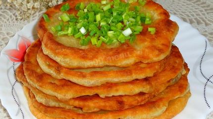 Лепешки на соде на сковороде