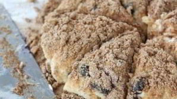 лепешки с черникой