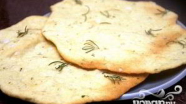 лепешки с розмарином