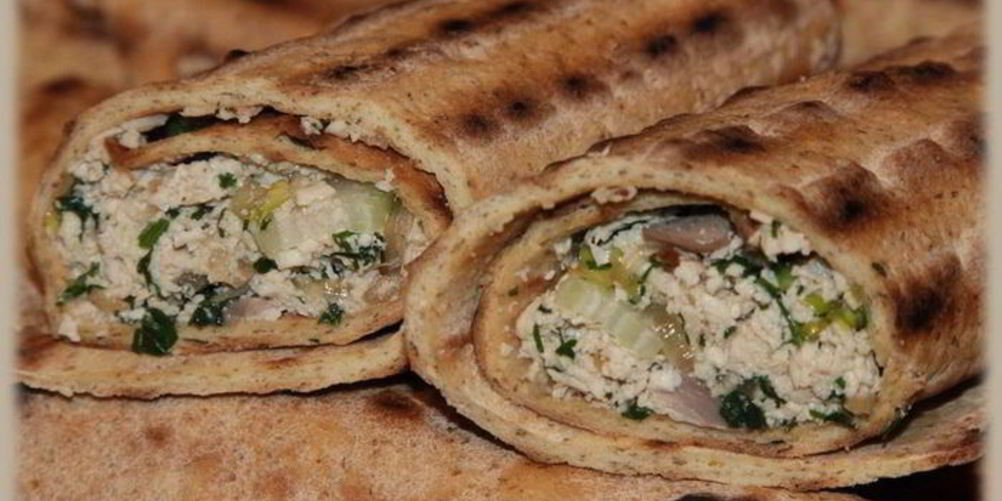 Рецепт лепешек с сыром тофу