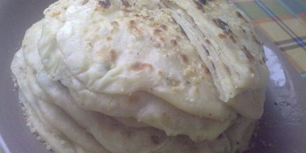 Рецепт лепешек с творогом, адыгейским сыром и картофелем