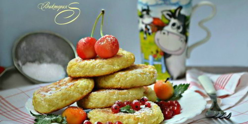 Рецепт пшенно-творожных лепешки, запеченные в духовке к завтраку