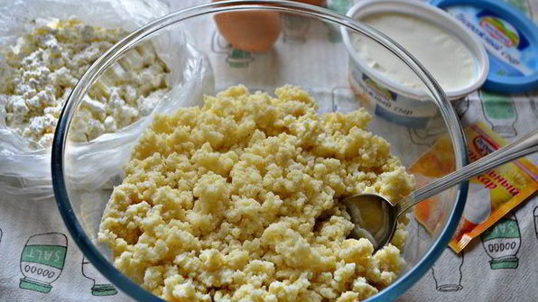 пшенно-творожные лепешки, запеченные в духовке к завтраку