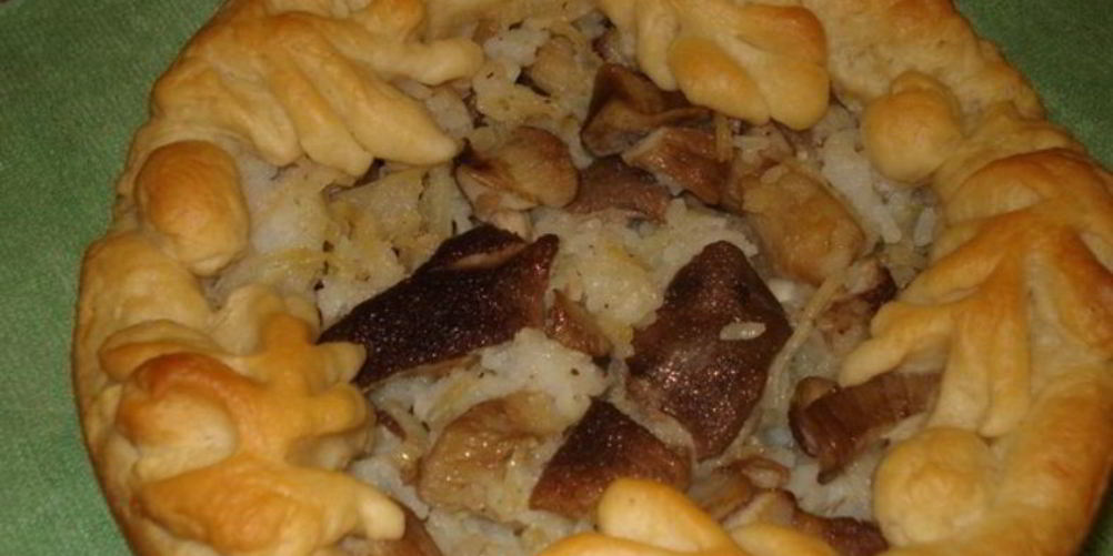 Рецепт внушительного расстегая лепешкой