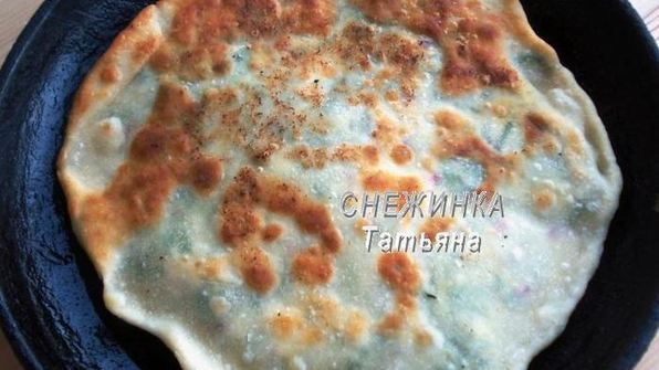 заварные лепешки с сыром и зеленью