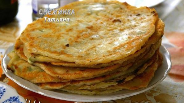 заварные лепешки с сыром и зеленью