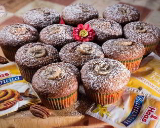 Банановые маффины с корицей