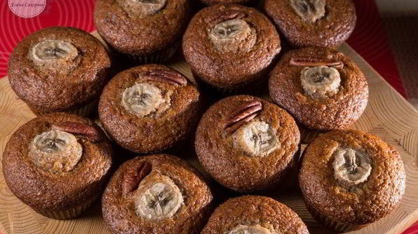 банановые маффины с корицей