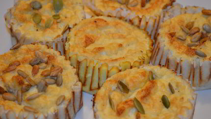 Безглютеновые маффины из цветной капусты с сыром