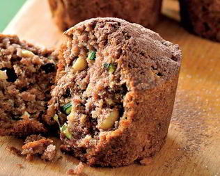 Маффины из цукини с шоколадом